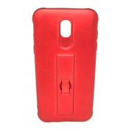 Silicone Case Motomo With Finger Ring For Samsung Galaxy J7 2017 J730 Red